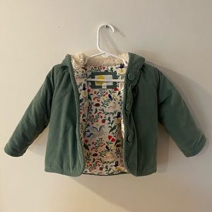 Baby Boden Corduroy Button Down Hooded Jacket 6-12M